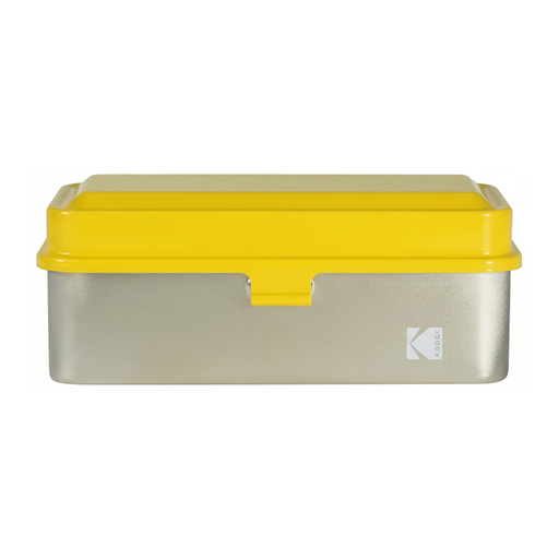 Bo?te de rangement en métal Kodak pour pellicules 120/135mm, Jaune