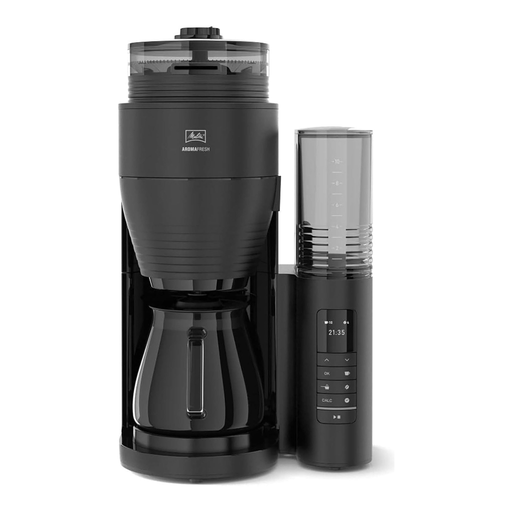 Melitta AromaFresh Glas Pro Kaffeemaschine 1030 01 mit integriertem Mahlwerk Schwarz