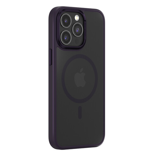 Comma Joy Elegant Magnetic Anti-Shock Phone Case iPhone 15 Pro Deep Purple