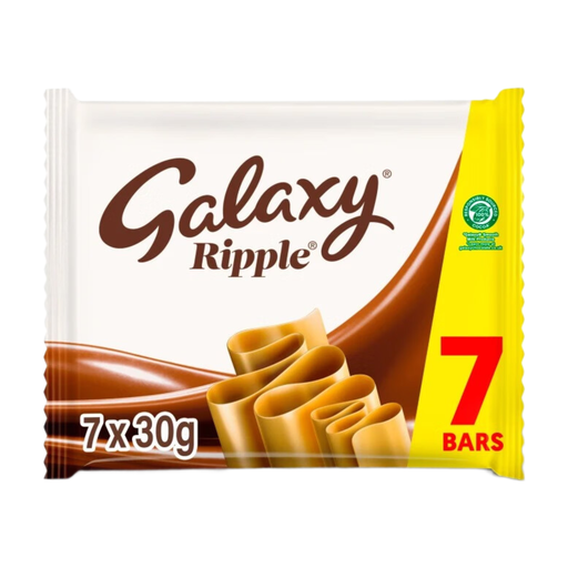 Galaxy Ripple Milk Chocolate Bar 7 Pack