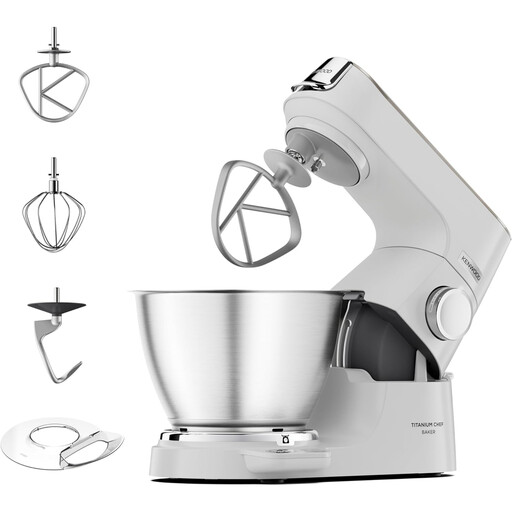 Kenwood Chef Baker Stand Mixer in White