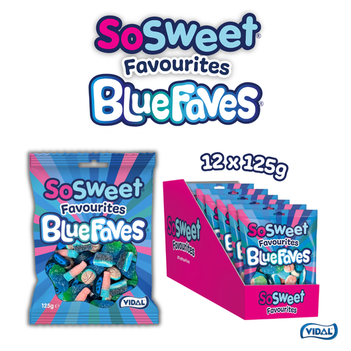 SoSweet BlueFaves Bag 12 x 125g Case SKU