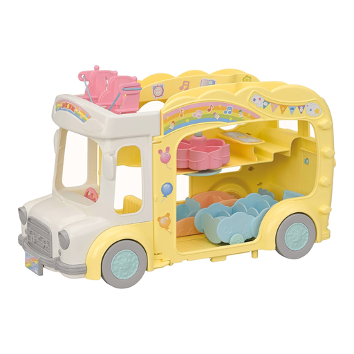 SYLVANIAN FAMILIES Rainbow Fun Nursery Bus Playset Pack