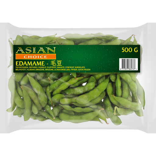 Asian Choice soya edamame beans, 500 g bag