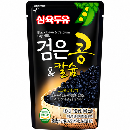SAHMYOOK Black Bean & Calcium Soybean Milk 190ml
