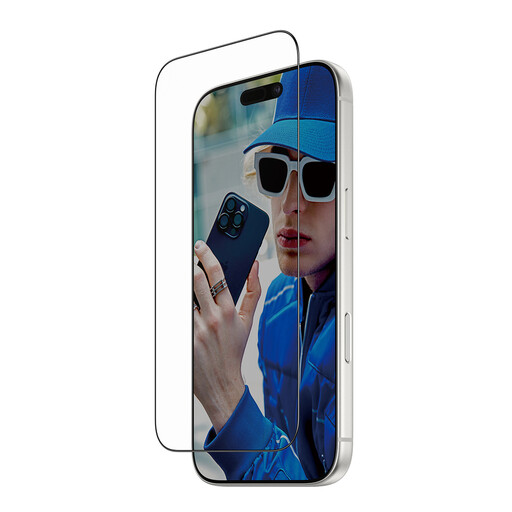 PanzerGlass Screen Protector w. Black Frame iPhone 17 Pro | Ultra-Wide Fit w. FASTFIT IN-A-BOX