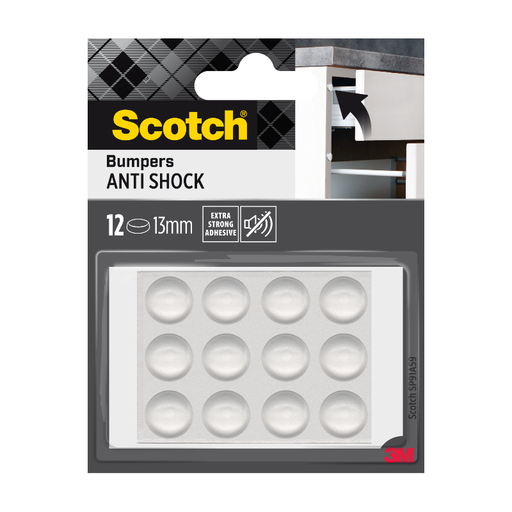 Scotch Translucent Round Adhesive Bumpers