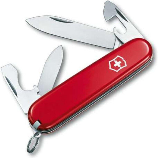 Couteau de poche Victorinox Swiss Army Recruit avec manche en bois