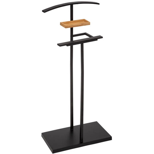 5five Bamboo Metal Valet Stand Bathroom Shelf