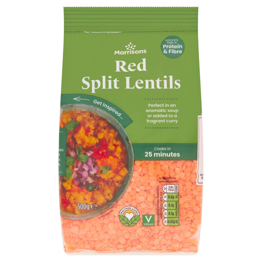 Morrisons Red Split Lentils 500g