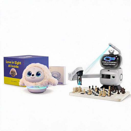 SenseRobot AI Chess Robot mit Roboterarm und Ropet AI Pet Robot im Bundle