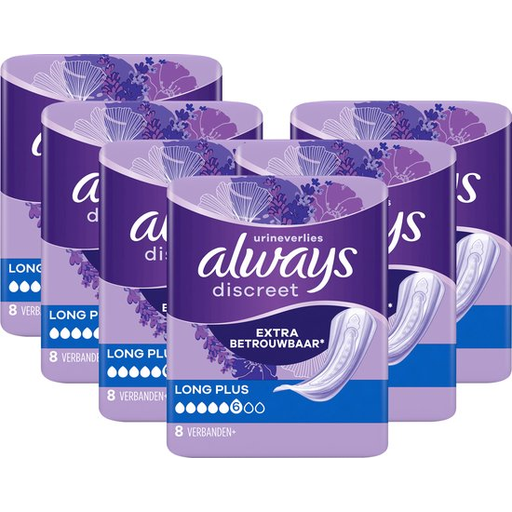 Always Discreet Long Plus 女士防漏护垫