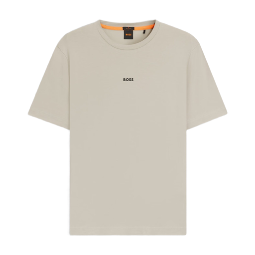 BOSS Stretch-cotton T-shirt with Contrast Logo