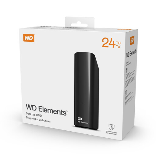 Western Digital Elements Desktop 24TB hard drive