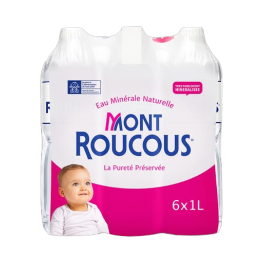 MONT ROUCOUS Eau Minérale Naturelle 6x1L