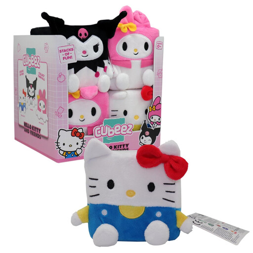 Cubeez Plush Toy, 10 cm, Hello Kitty Design