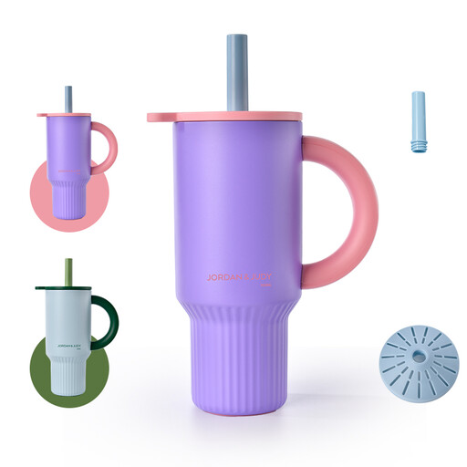 JORDAN&JUDY Subor 920ml Double-Walled Stainless Steel Insulated Straw Cup