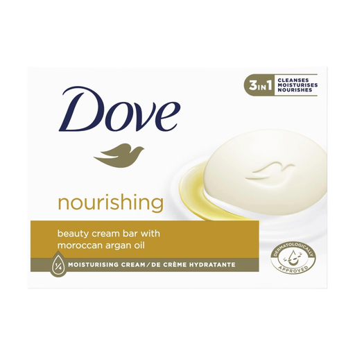 DOVE Nourishing Moroccan Argan Oil Creamy Toilet Soap 90g