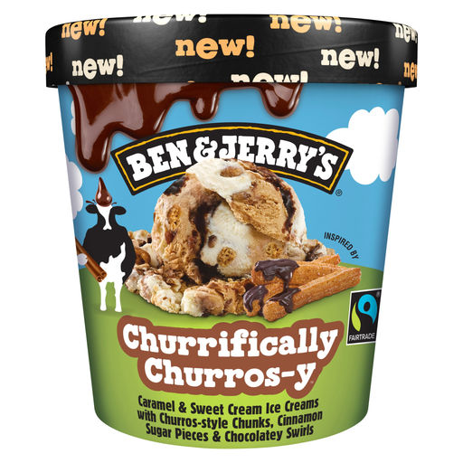Ben & Jerry's Churrifically Churros-y Ice Cream Tub 465ml