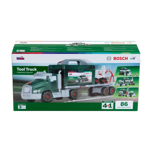 Theo Klein Bosch Toy Construction Truck 8630 Building Set with Crane and Forklift