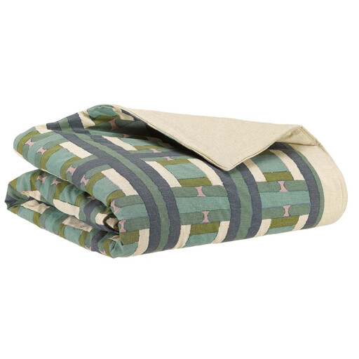 Plaid Imprimé Taho Vert de gris 135 x 200