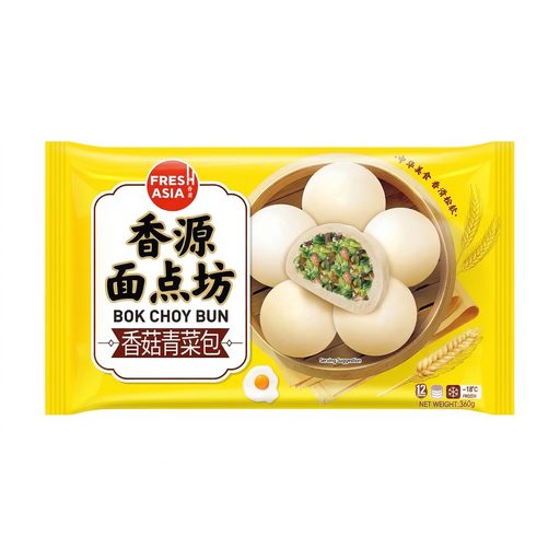 Freshasia Noodle House Mushroom & Vegetable Bun 360g