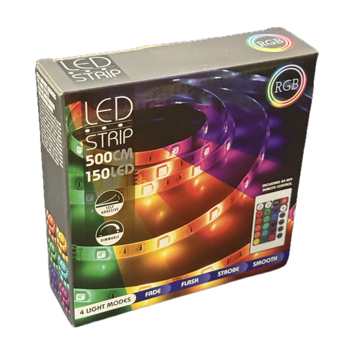 LED Strip Light, Light Chain, 3-in-1 RGB, 5m