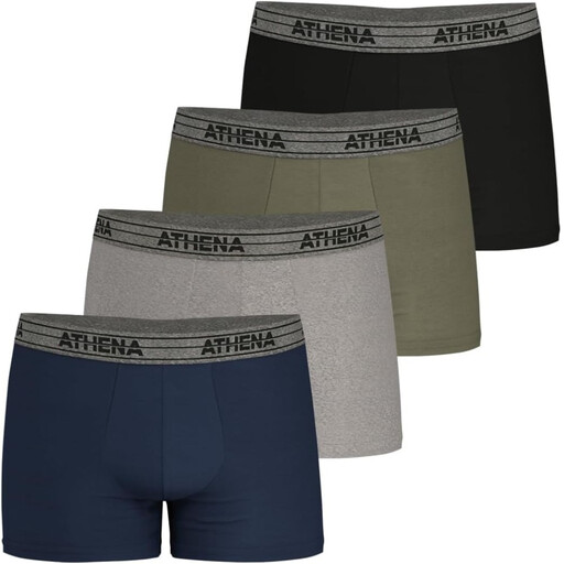 ATHENA Basic Cotton Ecopack Boxers 4 Pack multicolores