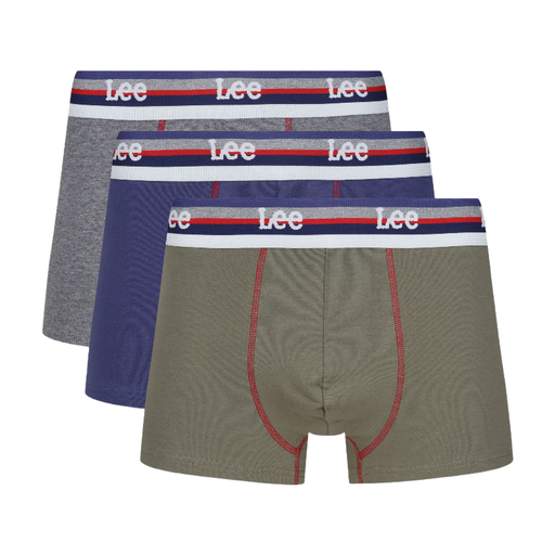 LEE TRUNKS WALLS-OLIVE/DK GREY MARL/EMPEROR-S