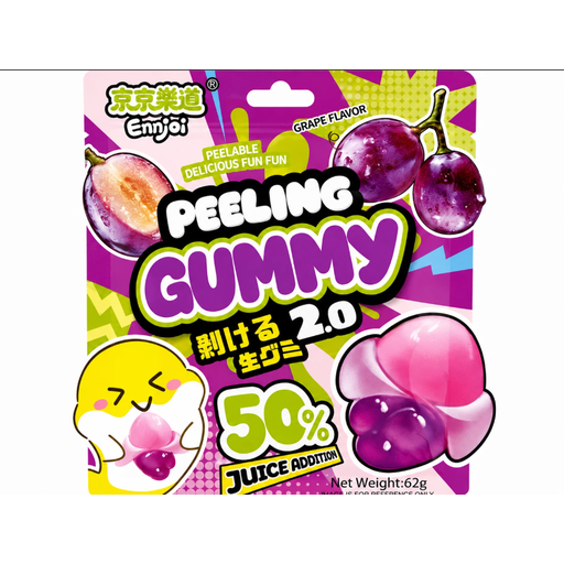 ENNJOI Peeling Gummy 2.0 Grape Flavor 62g