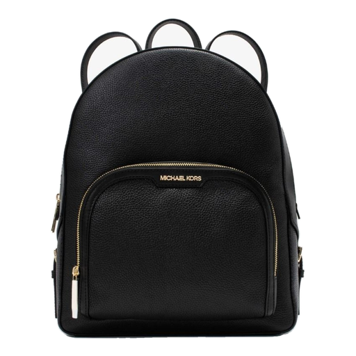 MICHAEL KORS JAYCEE Large 2 Zip Pocket Backpack Black