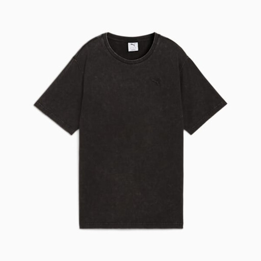 Puma Essentials Elevated Female Relaxed Wash Tee - Puma Black