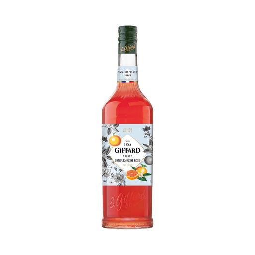 GIFFARD Pink Grapefruit Pure Cane Sugar Syrup 1L