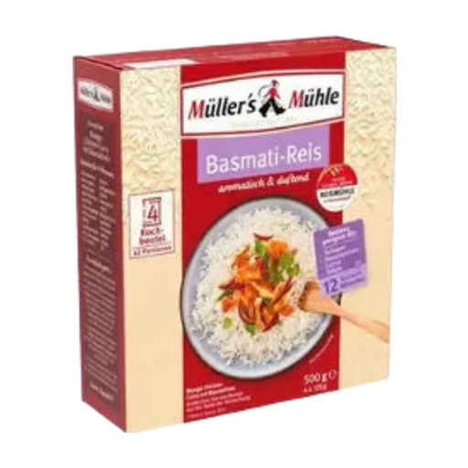 Müller's Mühle Basmati Rice Boil-in-Bag 4x125g