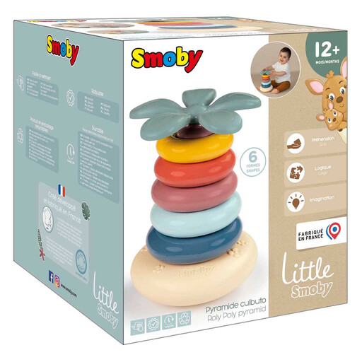 Little Smoby - Tumbling Tower - 5 Rings to Stack