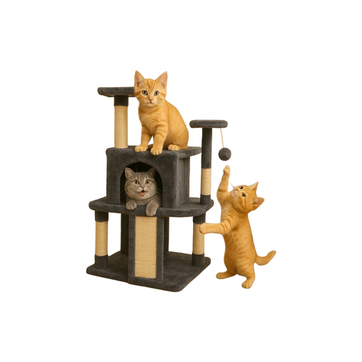 H.XUN Multi-Layer Cat Tree with Bed