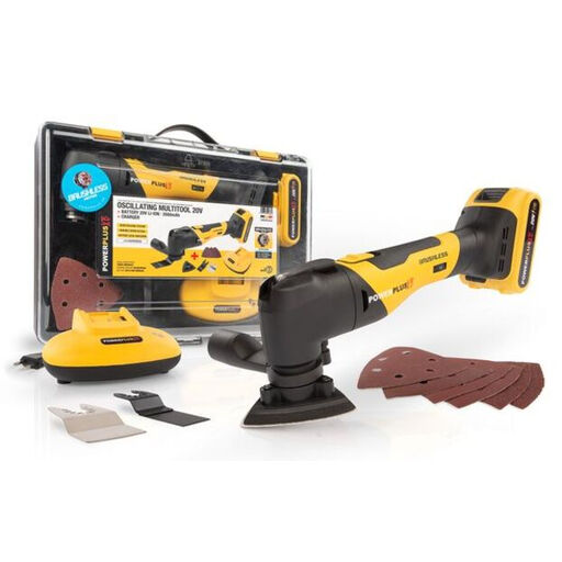 POWERPLUS POWXB40020 20V Cordless Oscillating Multi-Tool