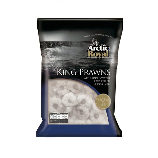 Arctic Royal Raw Peeled & Deveined IQF King Prawns 41/50 1kg (700g Net)