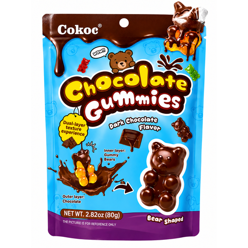 Cokoc Bear Gummies with Choco Coating 80g