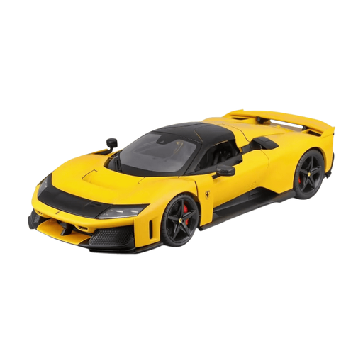 Bburago 1:18 Race & Play Ferrari F80 Die-cast Model Car - Yellow