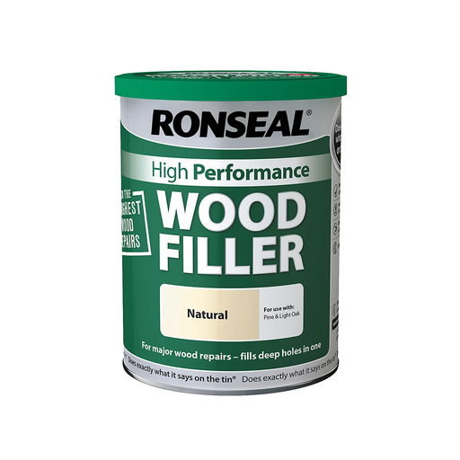 Ronseal High Performance Wood Filler Interior & Exterior Natural 1kg