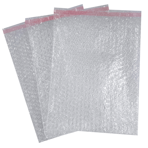 Triplast Clear Bubble Pouches with peel and seal strip