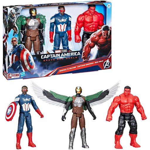 Marvel Avengers Captain America 12 inch Titan Action Figures 3 Pack