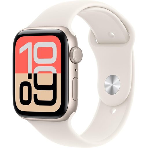 Apple Watch SE 3 GPS + Cellular 44mm Starlight Aluminium Case with Starlight Sport Band