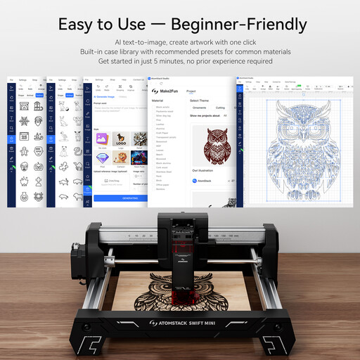 ATOMSTACK Swift Mini 3W Laser Engraving Machine