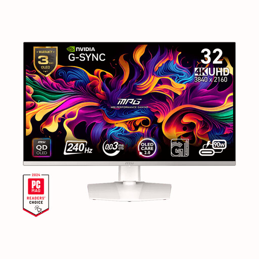 MSI MPG 321URXW QD-OLED Displayer