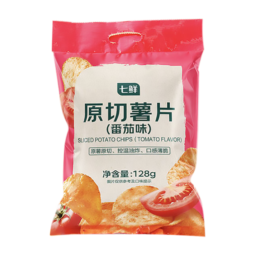 7FRESH Original Cut Potato Chips 128g Tomato Flavor
