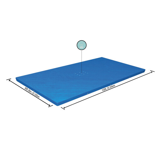 Bestway 9'10" x 6'7" Rectangular Pool Cover