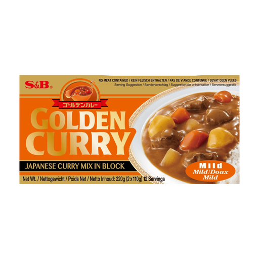S&B Golden Curry Sauce Mix Mild 220g