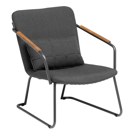 Kettler Lounge Armchair GENTLE, matt anthracite, Ergonomic Design, Pillow Included